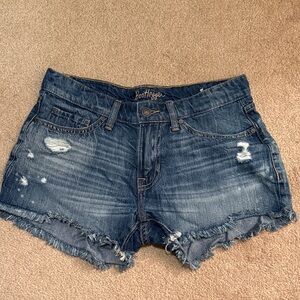 Boogzel Distressed Blue Jean Shorts